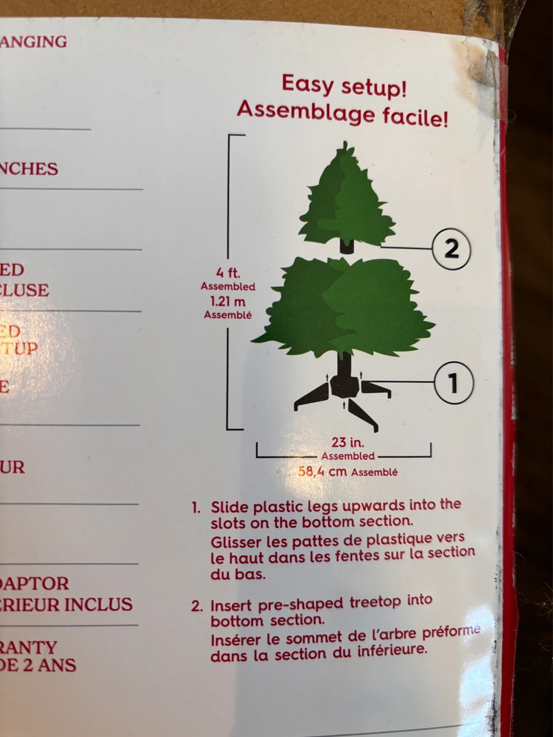 4 ft. LED Pre-Lit Cashmere Christmas Tree with Ornaments - photo 5