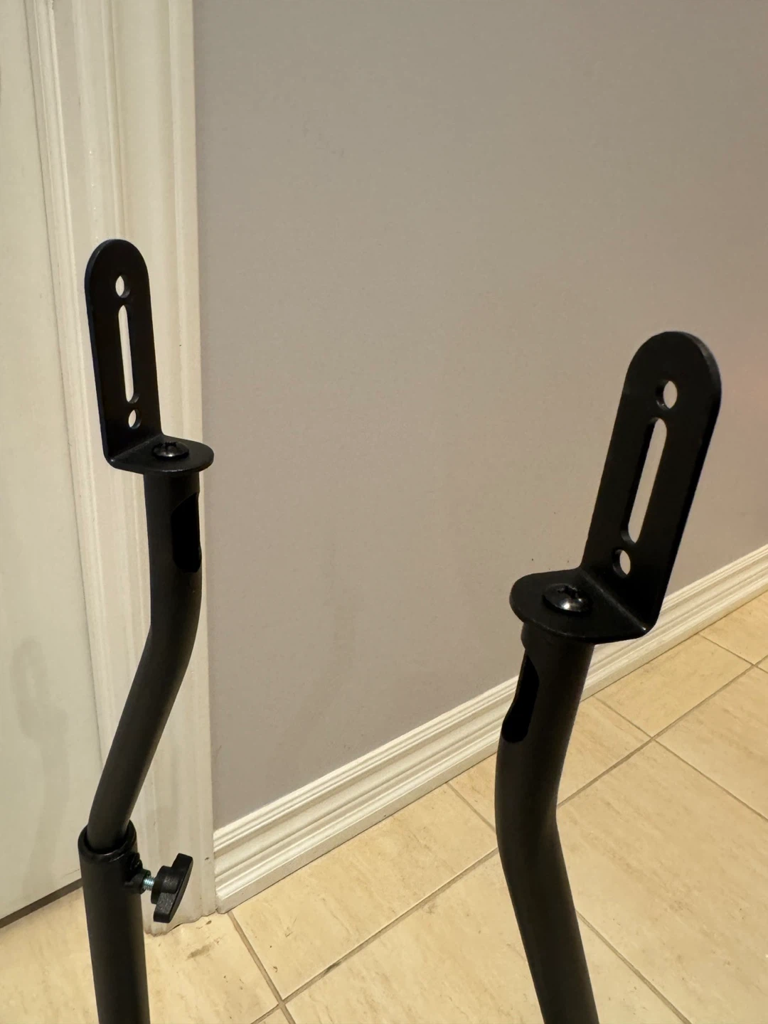 Pair of Black Adjustable Speaker Stands - photo 5