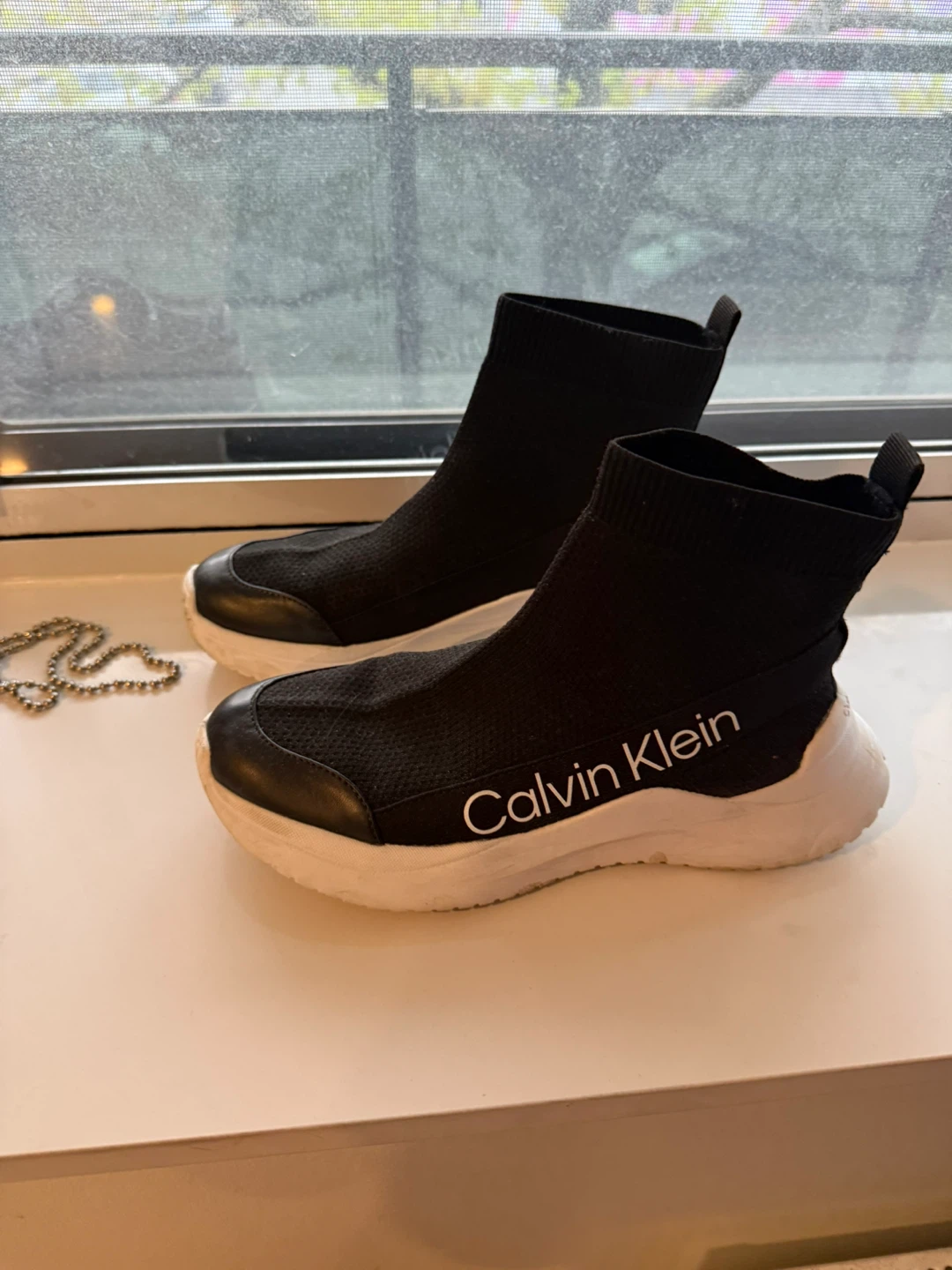 Calvin Klein Women's Black Sock Sneakers