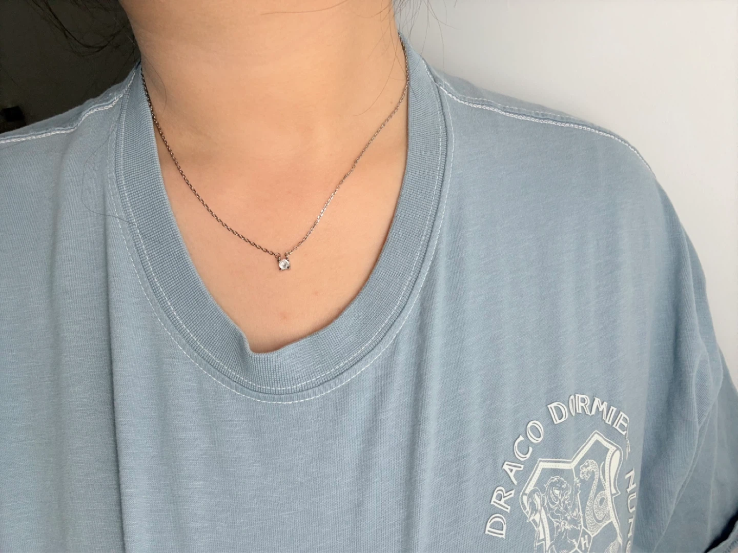 Sparkling Solitaire Diamond Necklace - photo 3