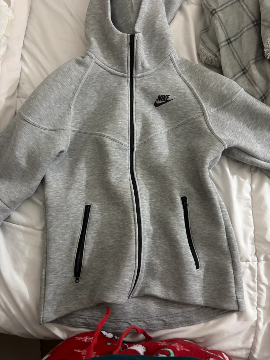 Nike Tech Fleece Full Zip Hoodie Grey Size S