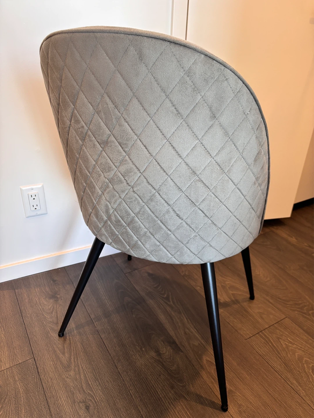 JYSK Grey Velvet Accent Chair - photo 2