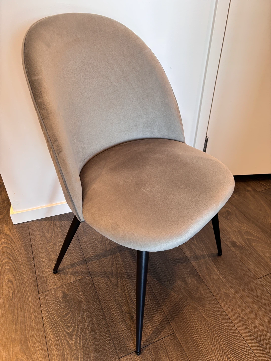 JYSK Grey Velvet Accent Chair - photo 3