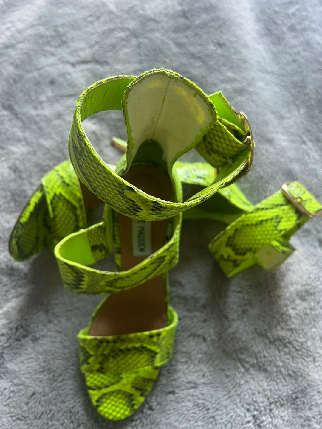 Steve Madden Neon Snake Print Heels - photo 5