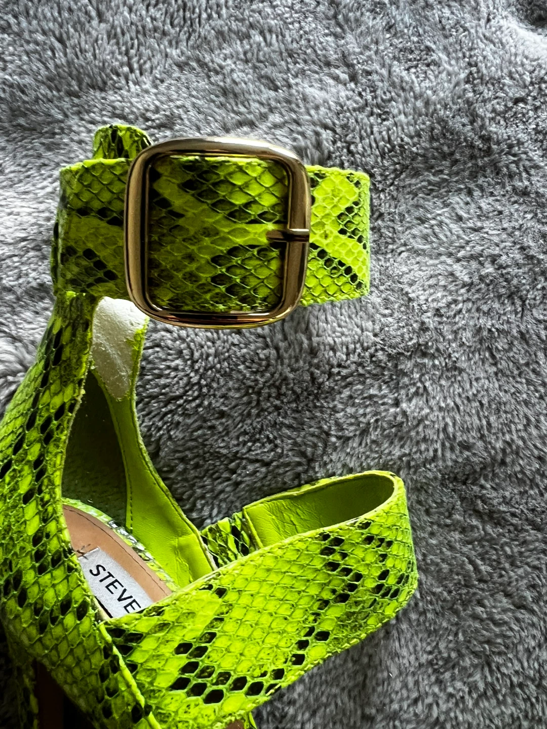 Steve Madden Neon Snake Print Heels - photo 4