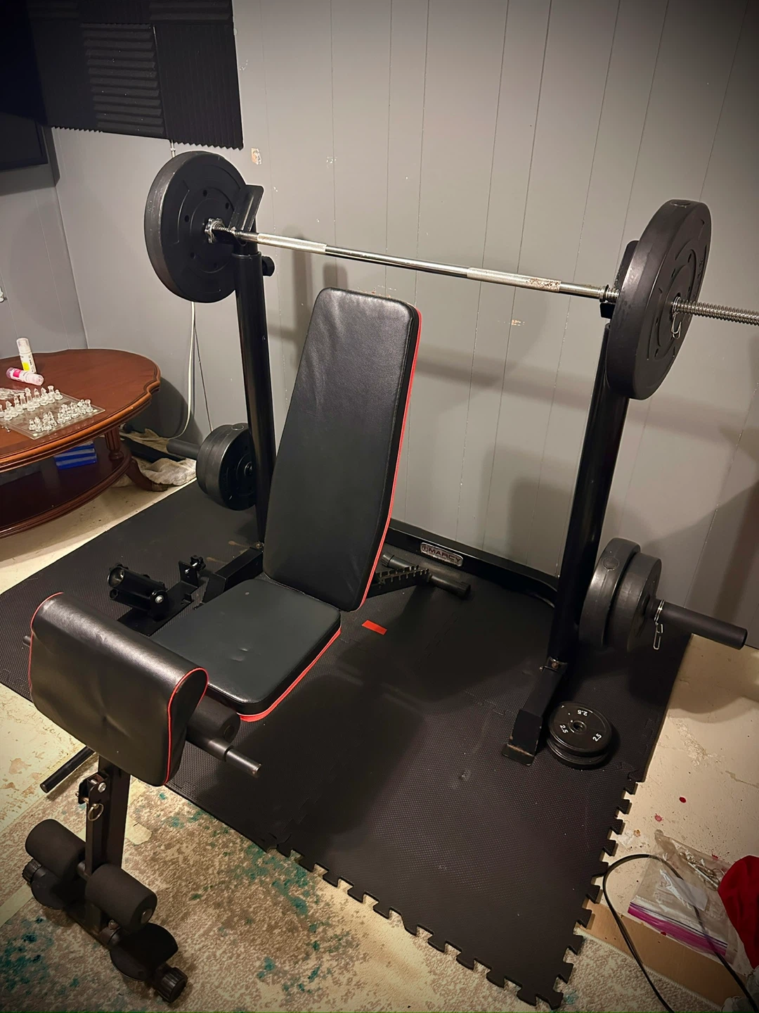 Weight bench set