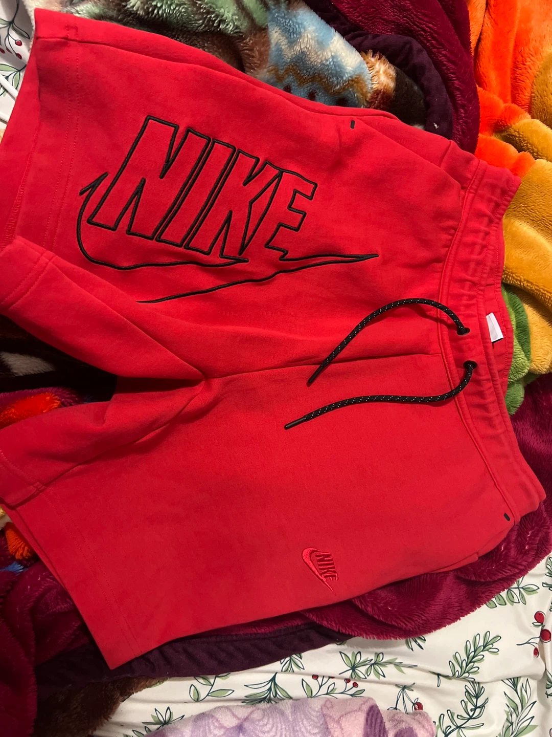 Nike Red Tech Fleece Shorts Size Small