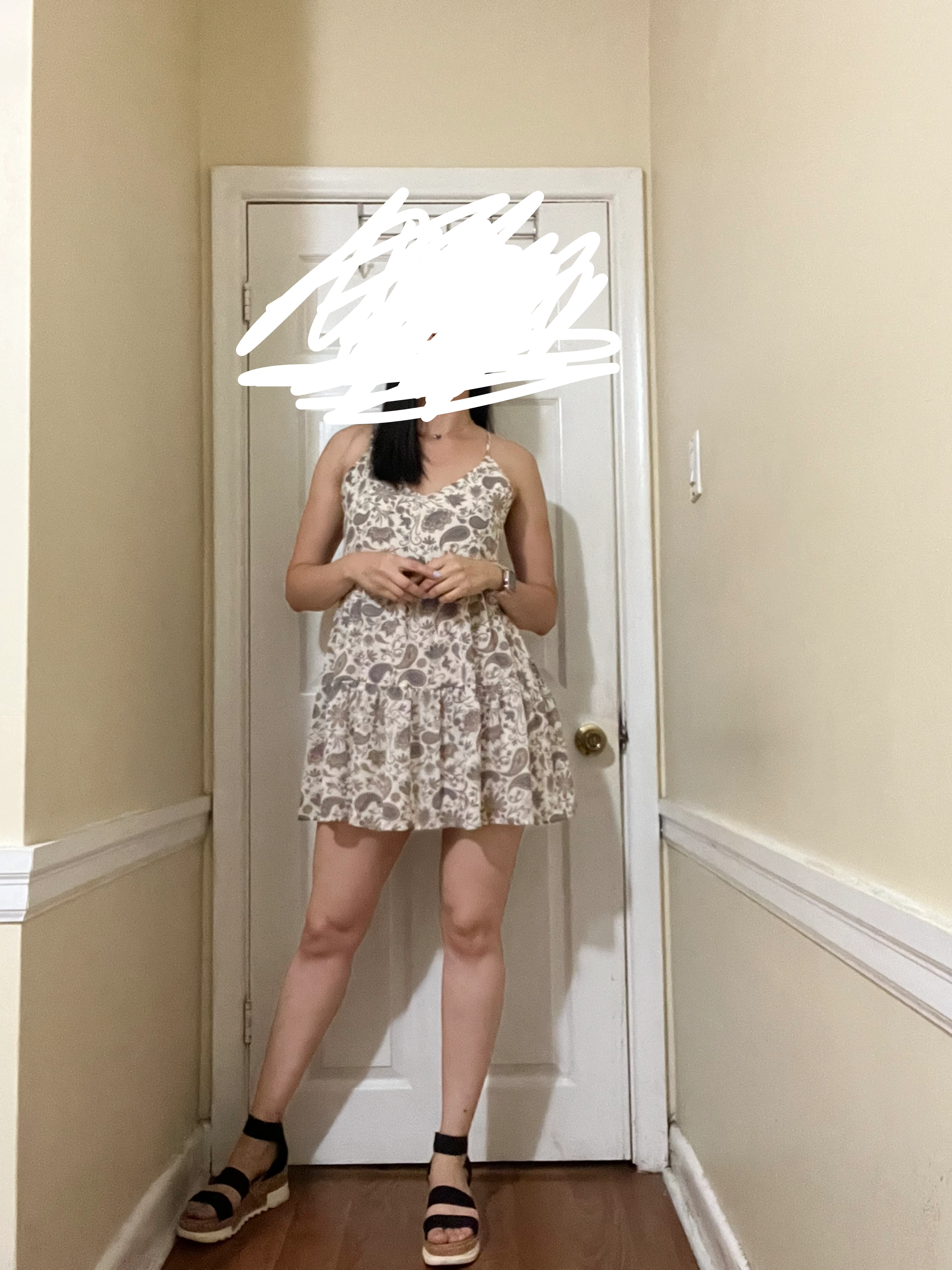 Dynamite Paisley Print Cami Dress - Size S