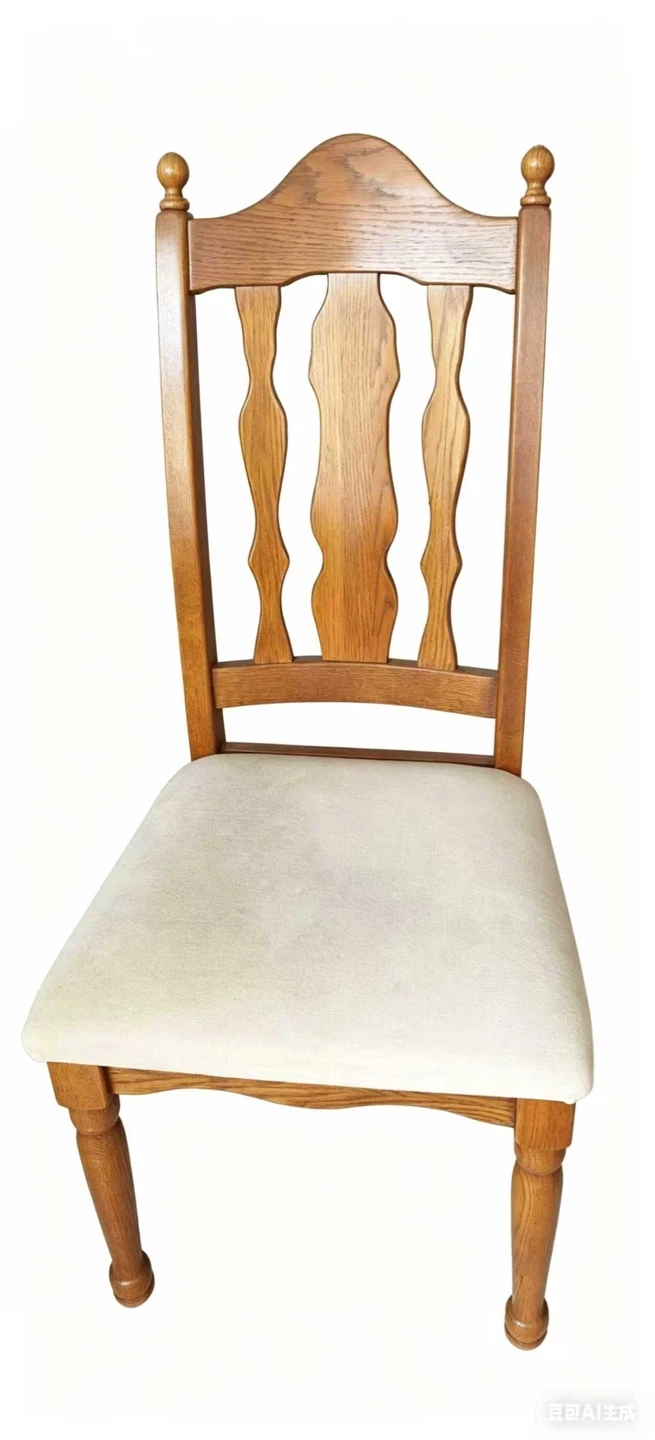 Solid Wood Dining Set - Table, 6 Chairs, & China Cabinet - photo 3