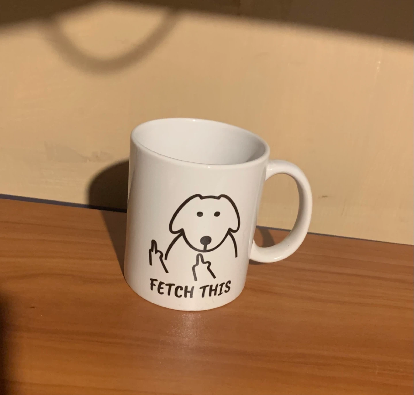 Funny Dog "Fetch This" Coffee Mug