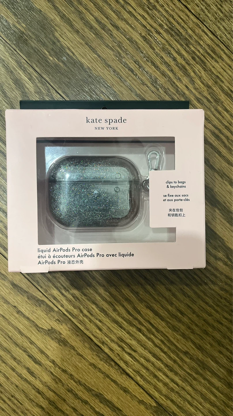 Kate Spade New York Liquid AirPods Pro Case - Glitter Clear