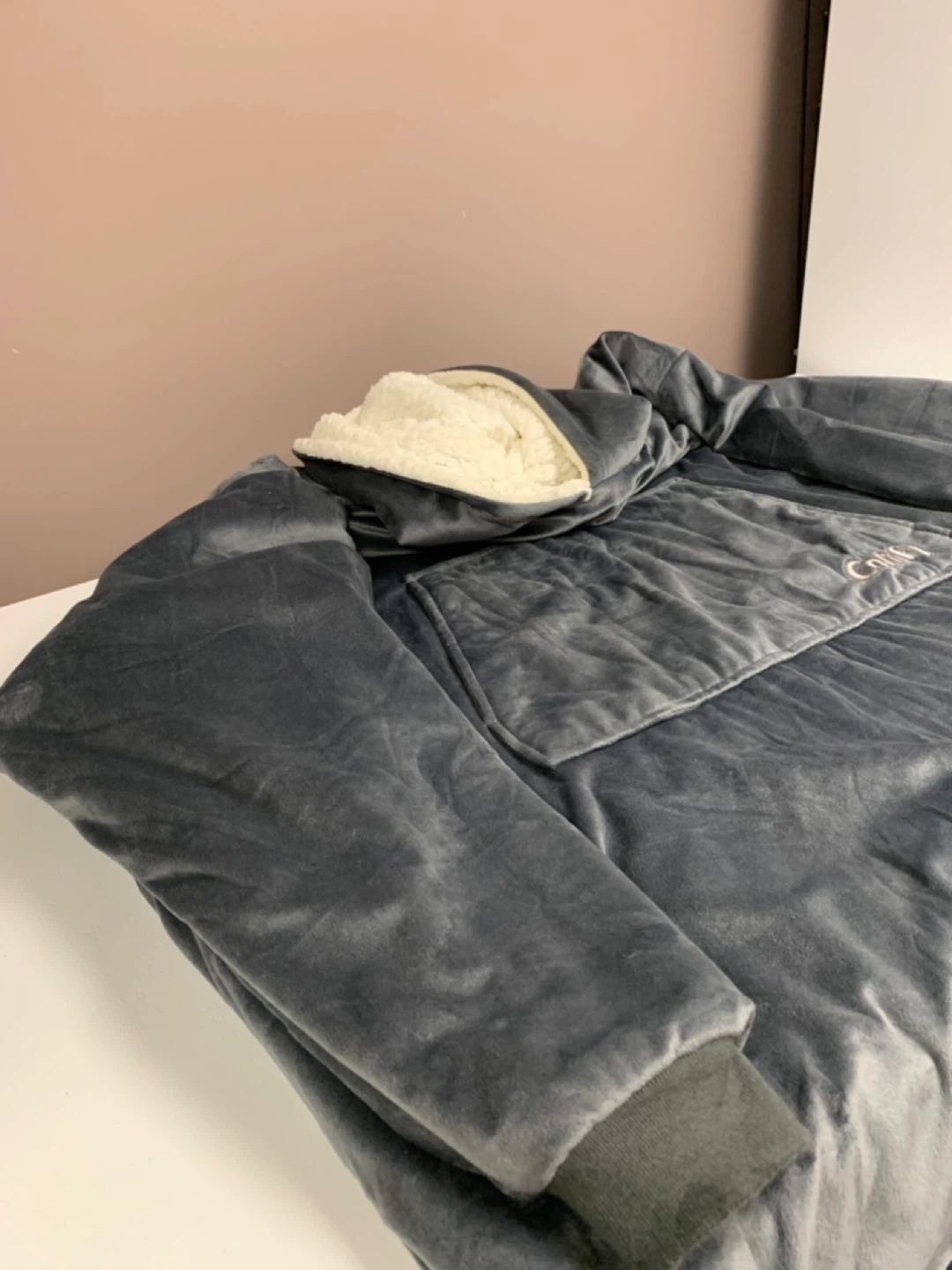 The Comfy Hooded Blanket Sweatshirt Grey - photo 2