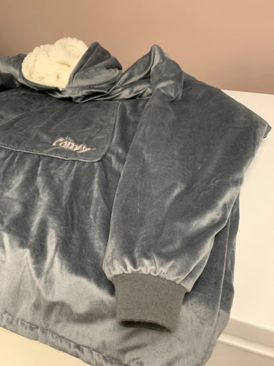 The Comfy Hooded Blanket Sweatshirt Grey - photo 4