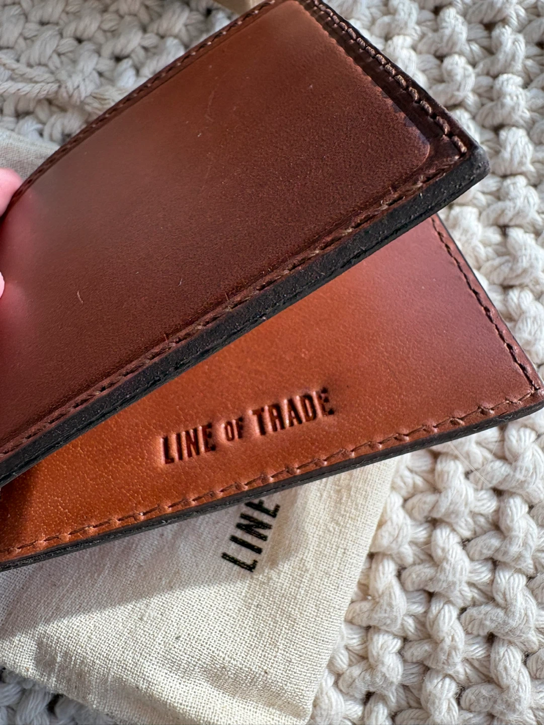 LINE OF TRADE Brown Leather Bifold Wallet - photo 5