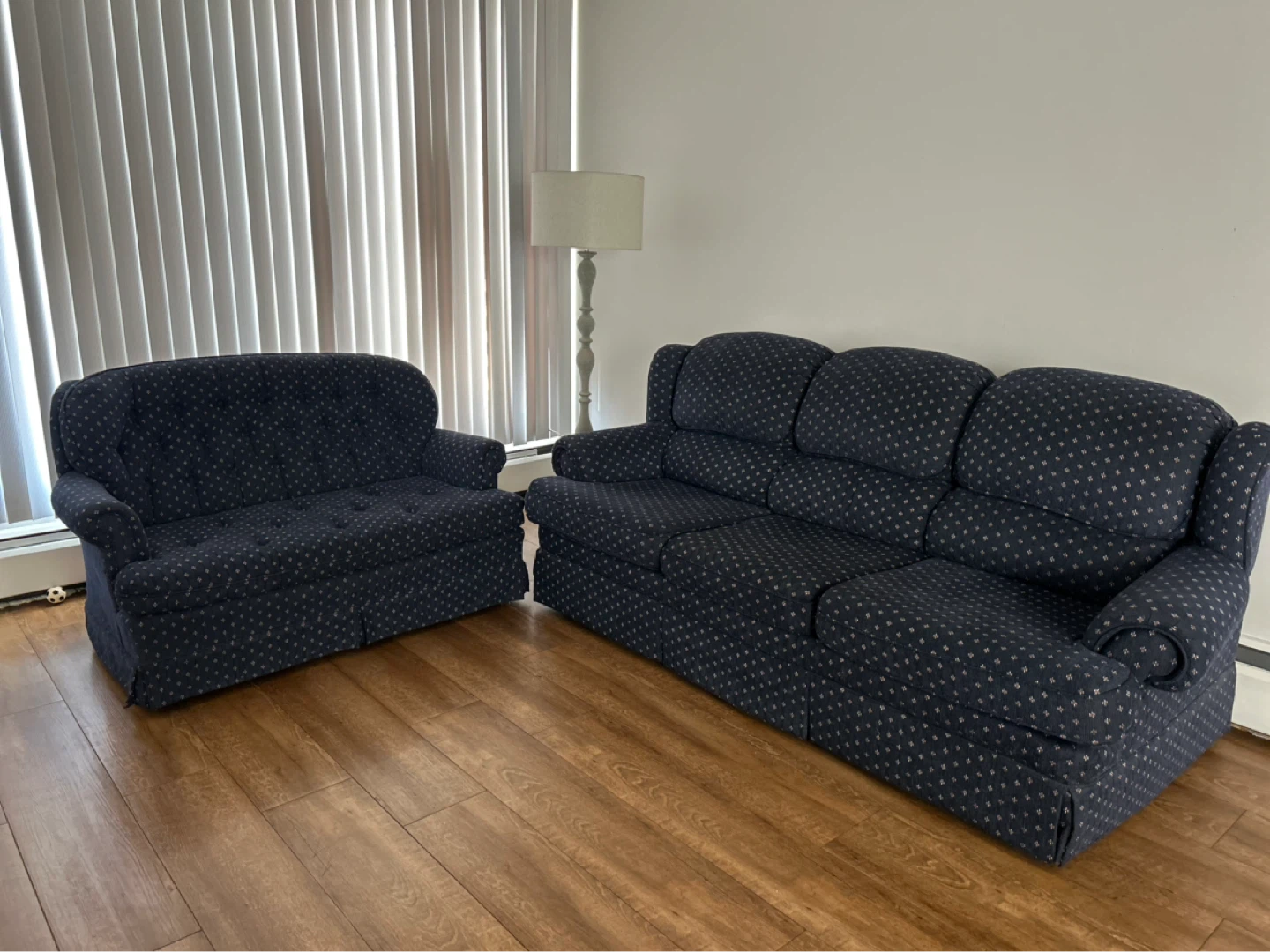 Blue Sofa and Loveseat Set - photo 3