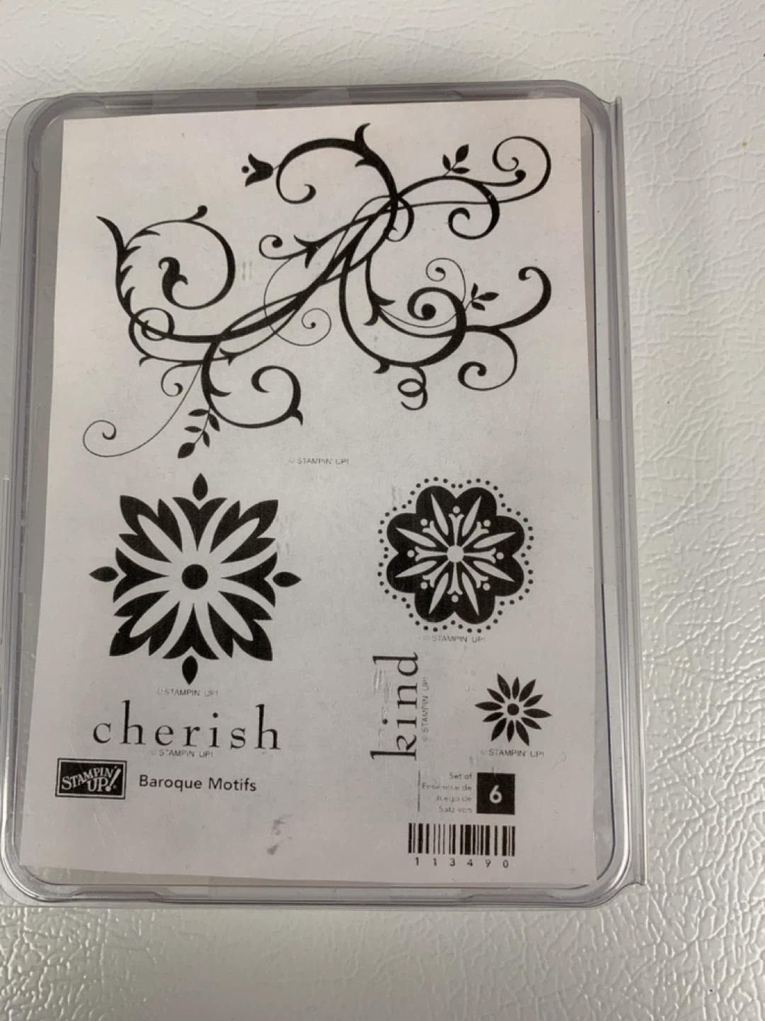 Stampin' Up! Baroque Motifs Clear-Mount Rubber Stamps