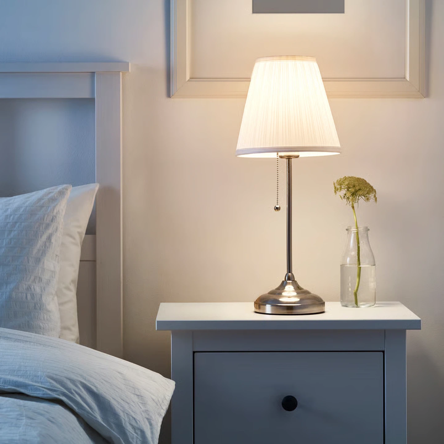 Table Lamp with Pleated Shade