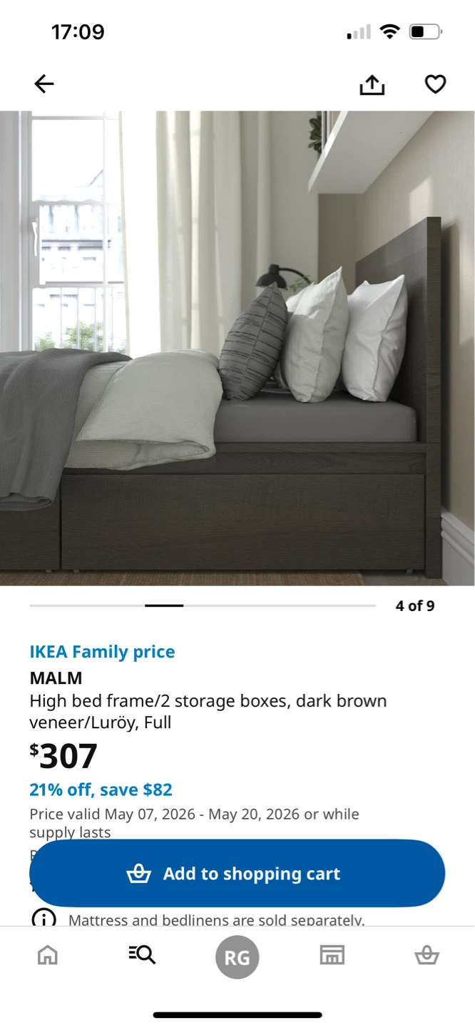 IKEA MALM High bed frame with 2 storage and Mattress - photo 3