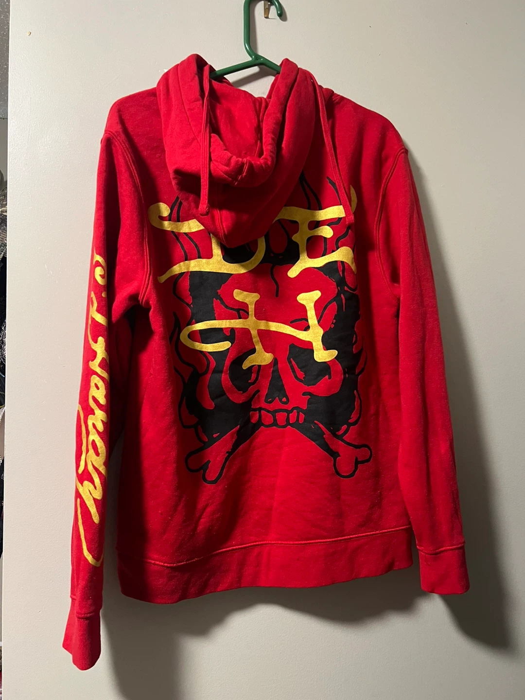 Ed Hardy Red Dragon & Skull Hoodie