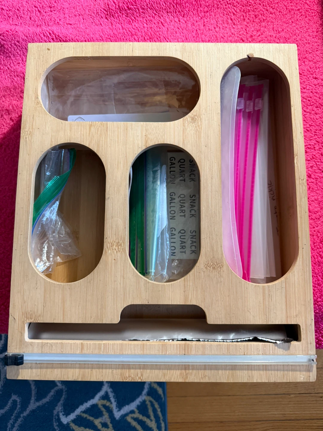 Bamboo Bag Organizer Dispenser - photo 2