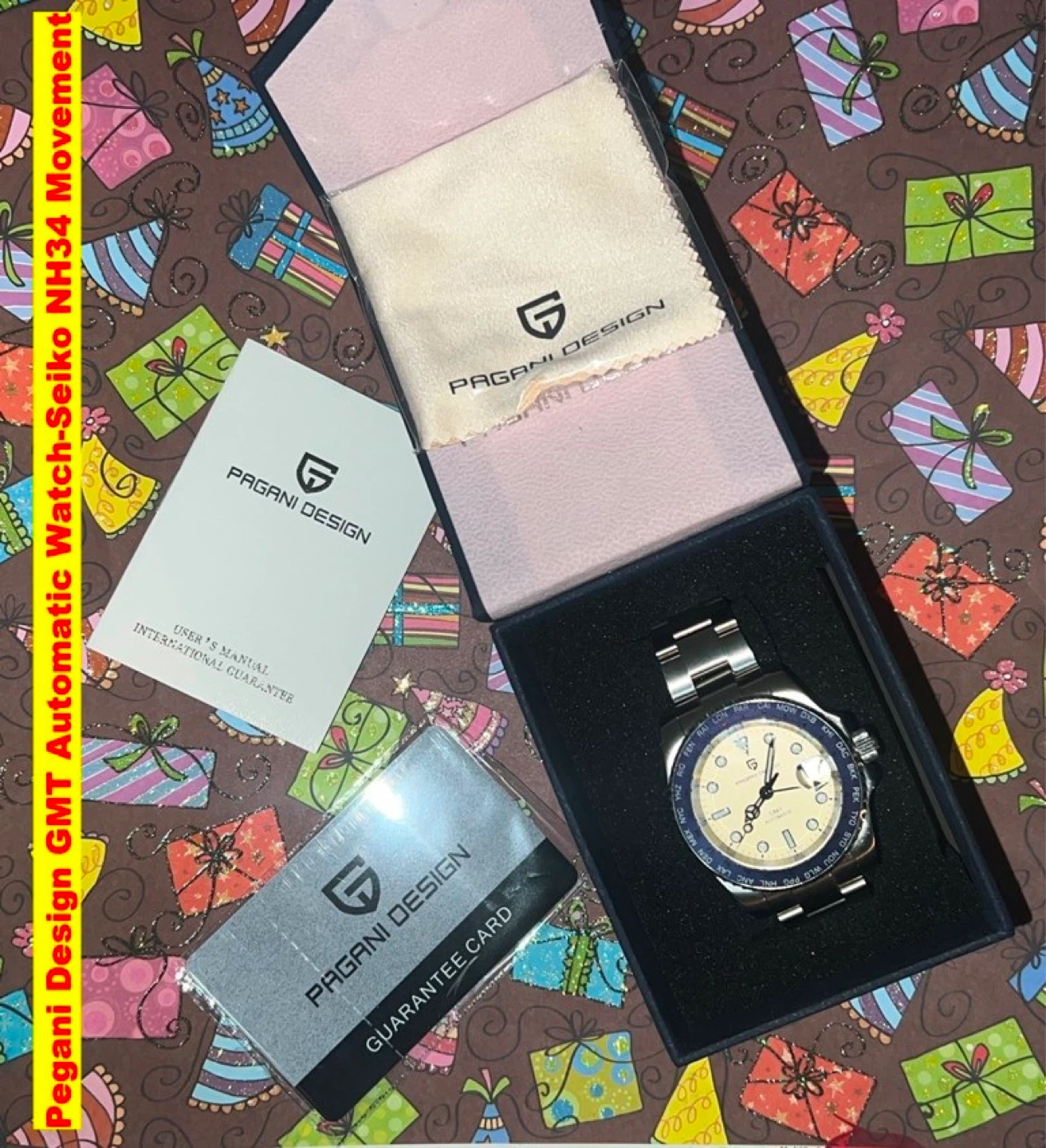 Pegani Design GMT (Seiko-NH34) Automatic Watch=NEW= - photo 5