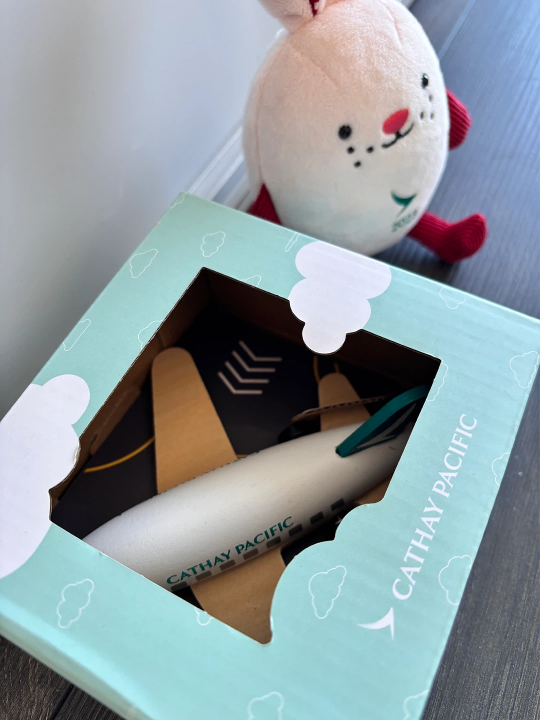 Cathay Pacific Airplane Toy & Bunny Plush