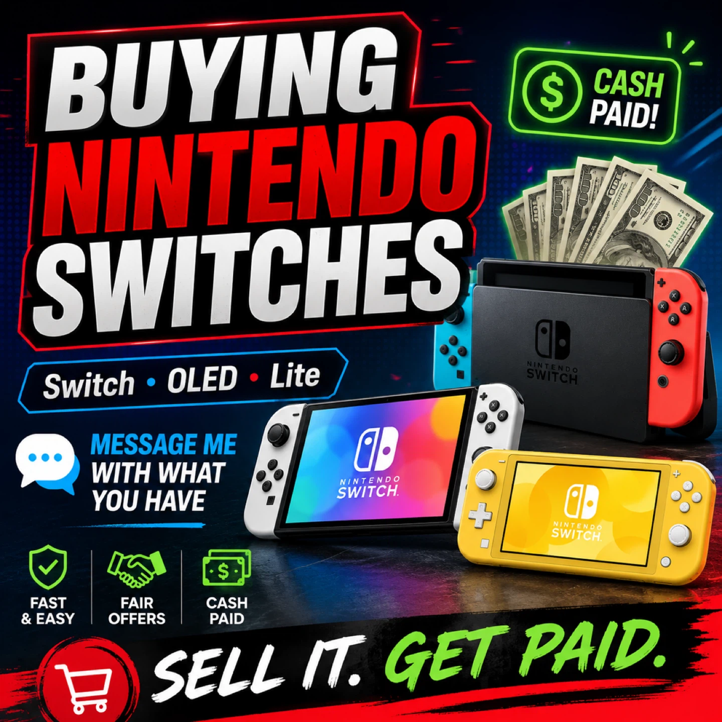 Buying Nintendo Switch Consoles, OLED, Lite, Games & Accessories