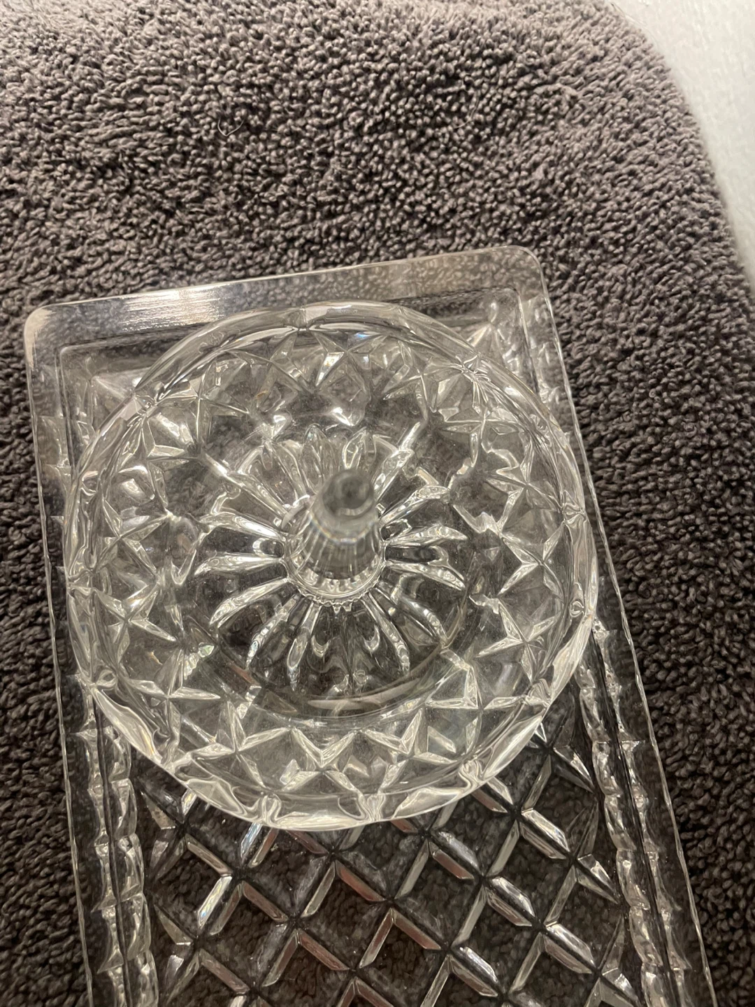 Crystal Vanity Set with Perfume Bottle and Trinket Dish - photo 5