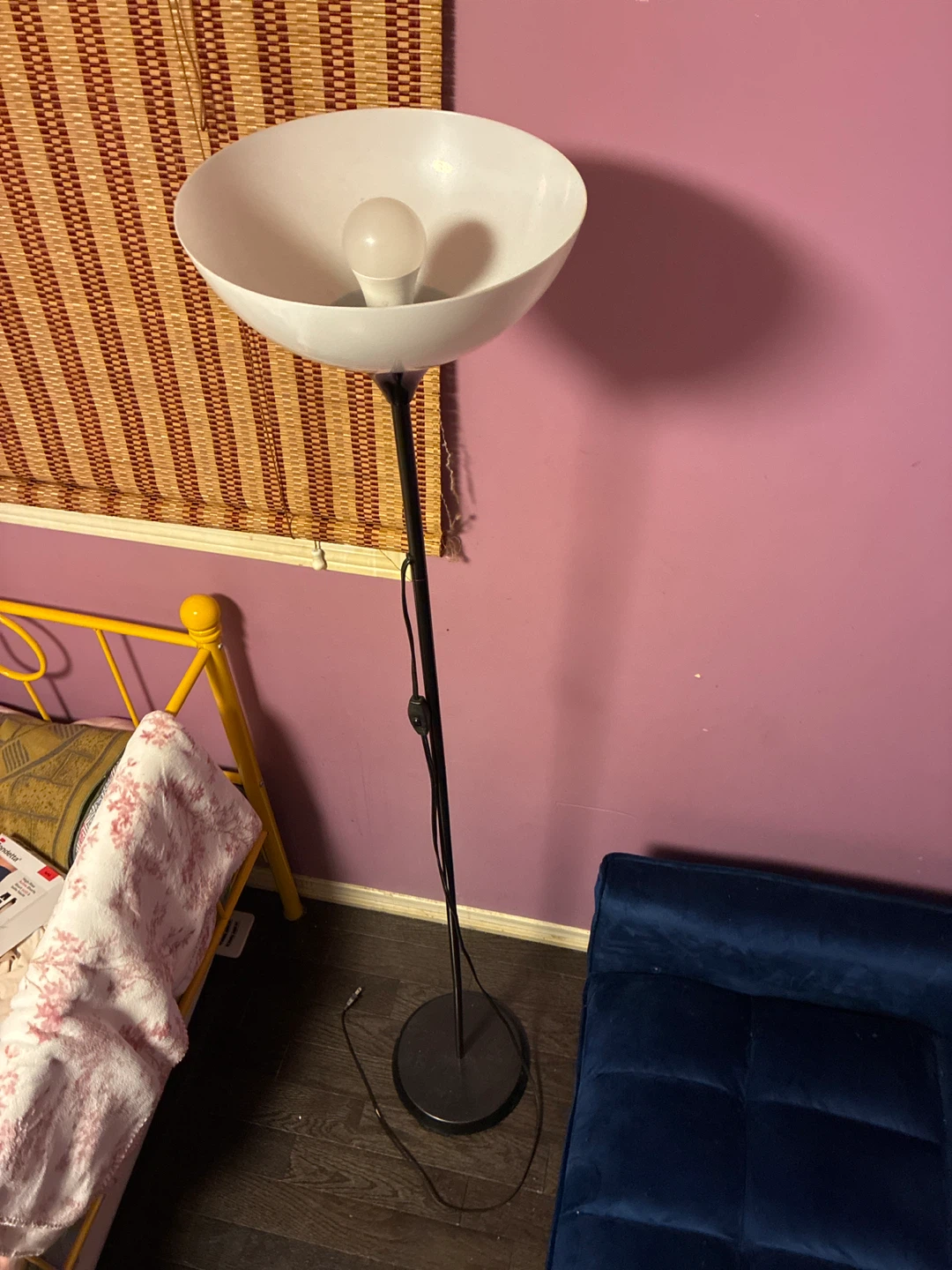 White Bowl Floor Lamp - photo 2