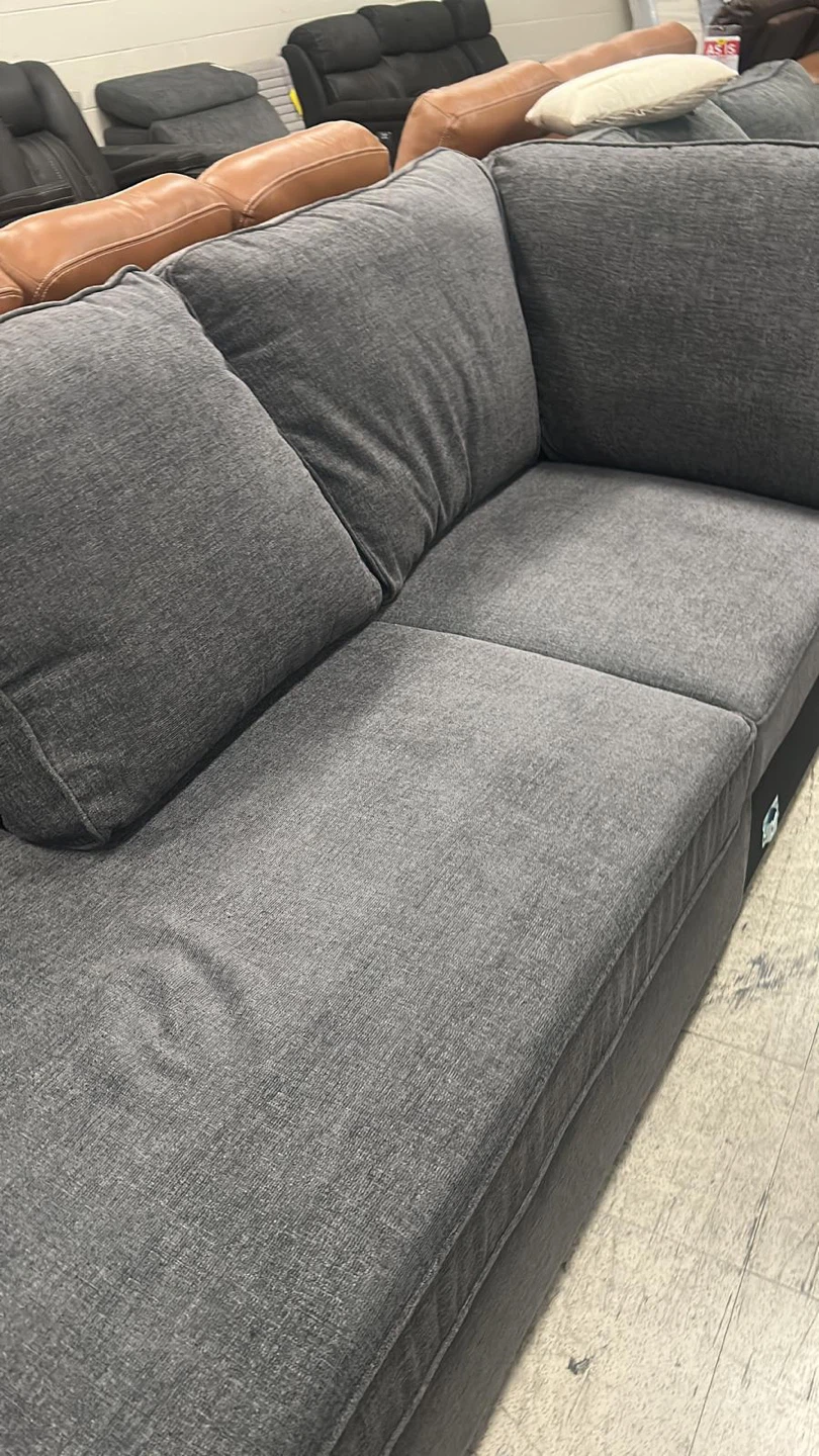 Sectional Sofa - Charcoal Grey Fabric - photo 2