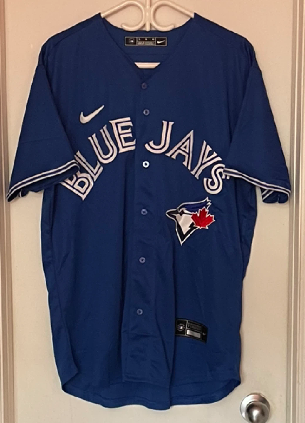 New Mens TORONTO BLUE JAYS Jersey BARGER #47 LARGE - photo 2
