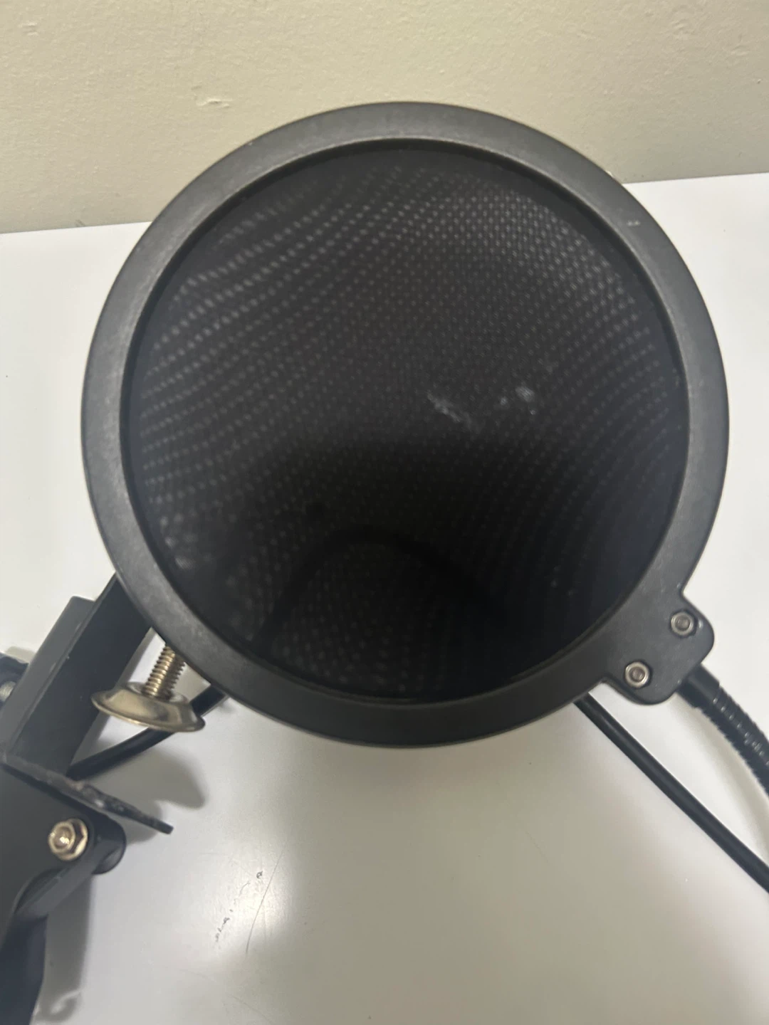 Gold Condenser Microphone with Boom Arm and Pop Filter