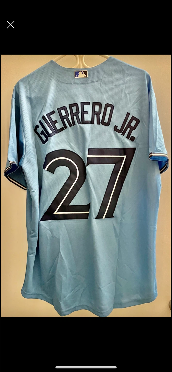 New Mens TORONTO BLUE JAYS Jersey GUERRERO #27 LARGE