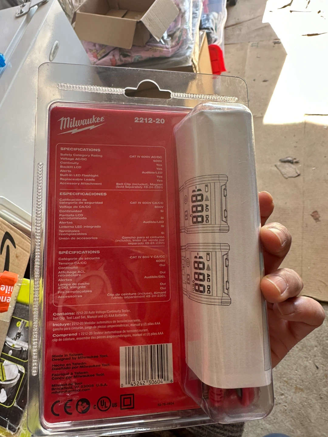 Milwaukee 2212-20 Auto Voltage Tester - photo 3