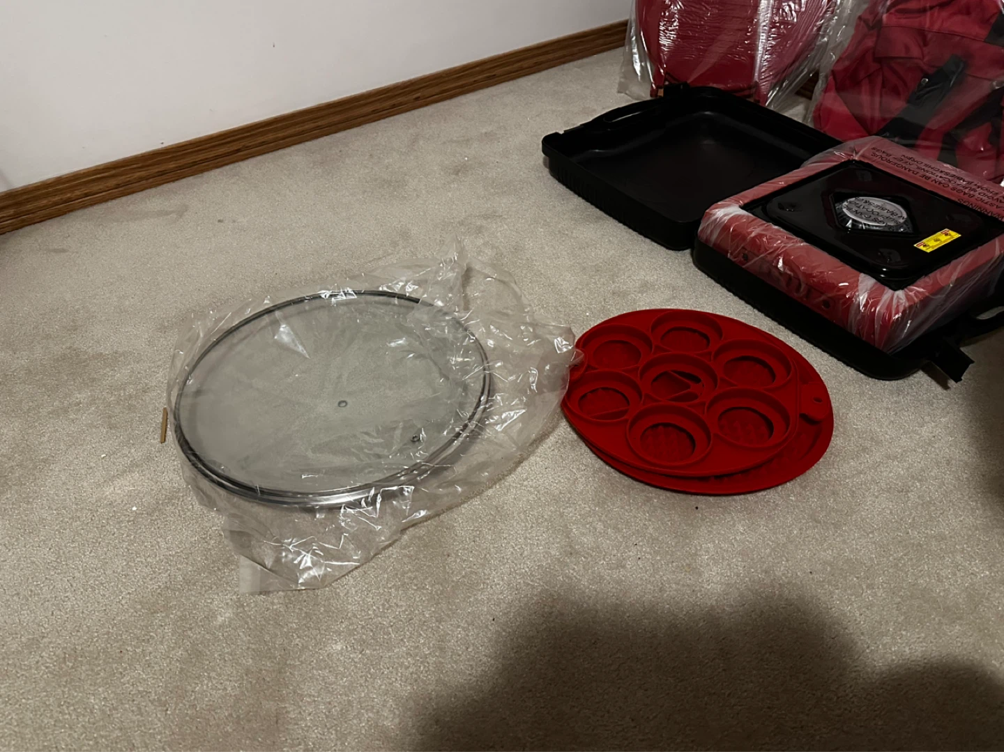 Red Portable Griddle and Pancake Maker Set - photo 2