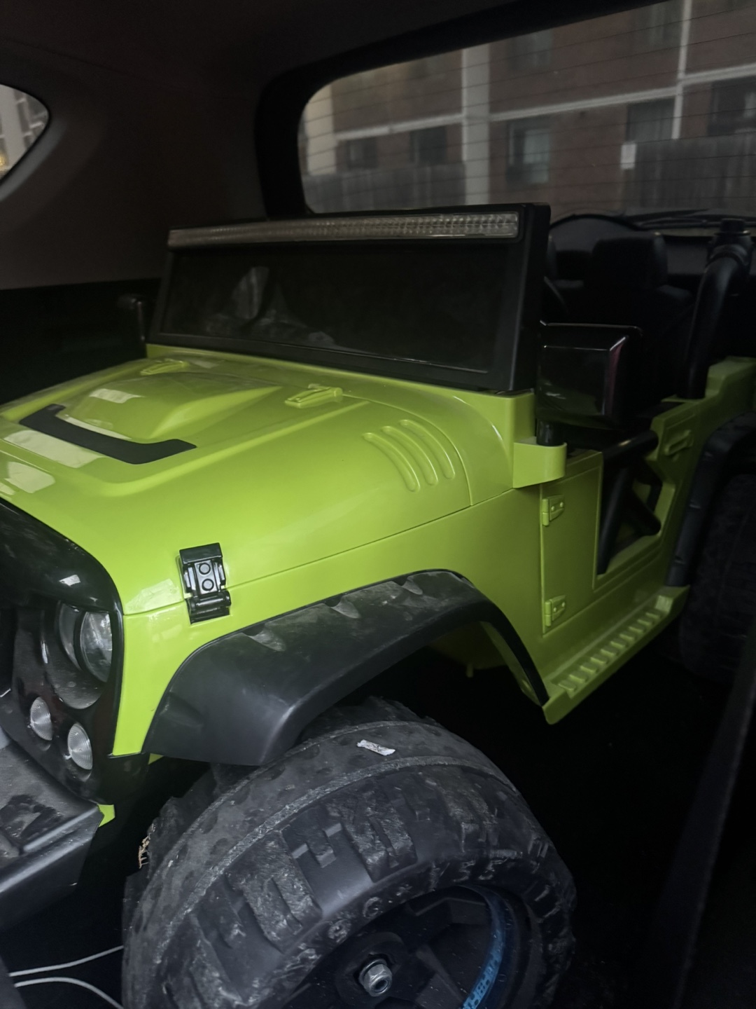 Kids Electric Ride-On Jeep Toy - Green