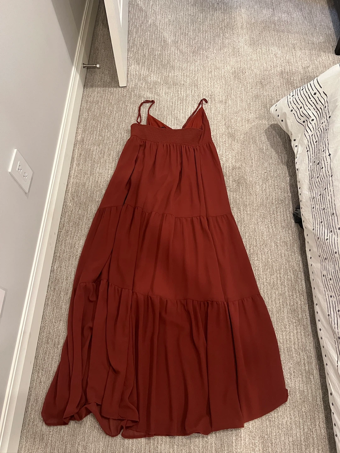 Dynamite Tiered Maxi Dress - Rust - photo 3