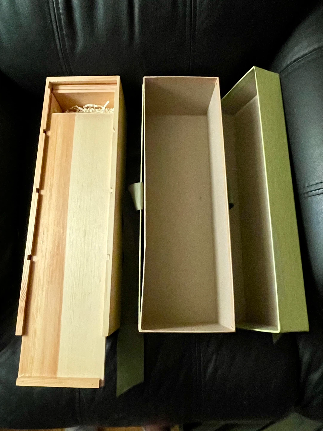 Wooden and green gift box set - photo 2