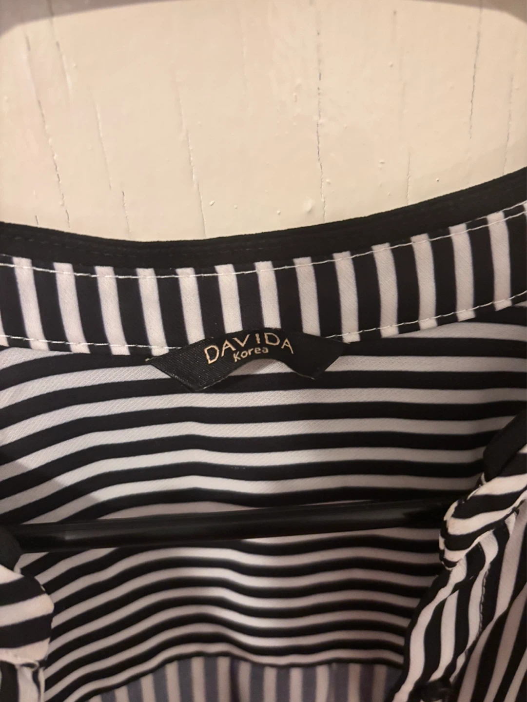 Davida Korea Striped Button-Up Blouse - photo 3