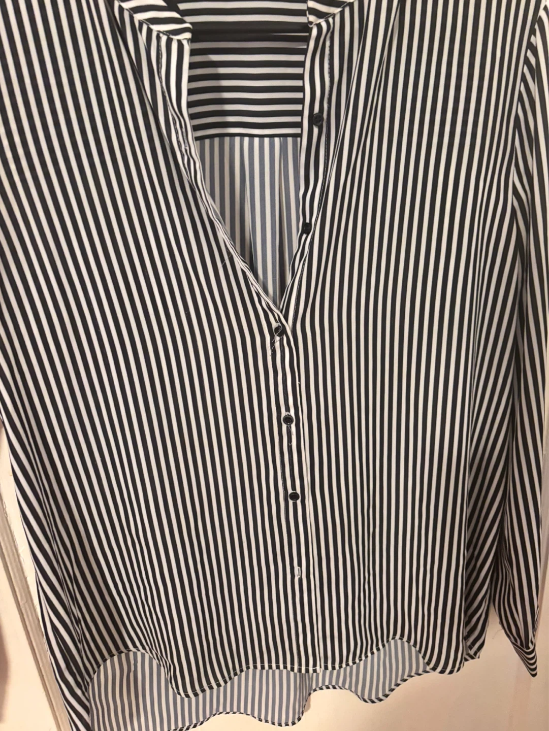Davida Korea Striped Button-Up Blouse - photo 4