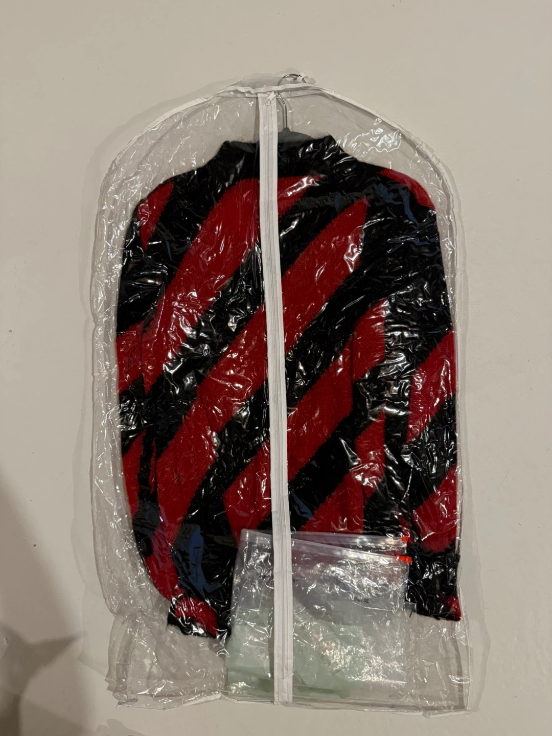 Off-White Diagonal Stripe Knit Sweater
