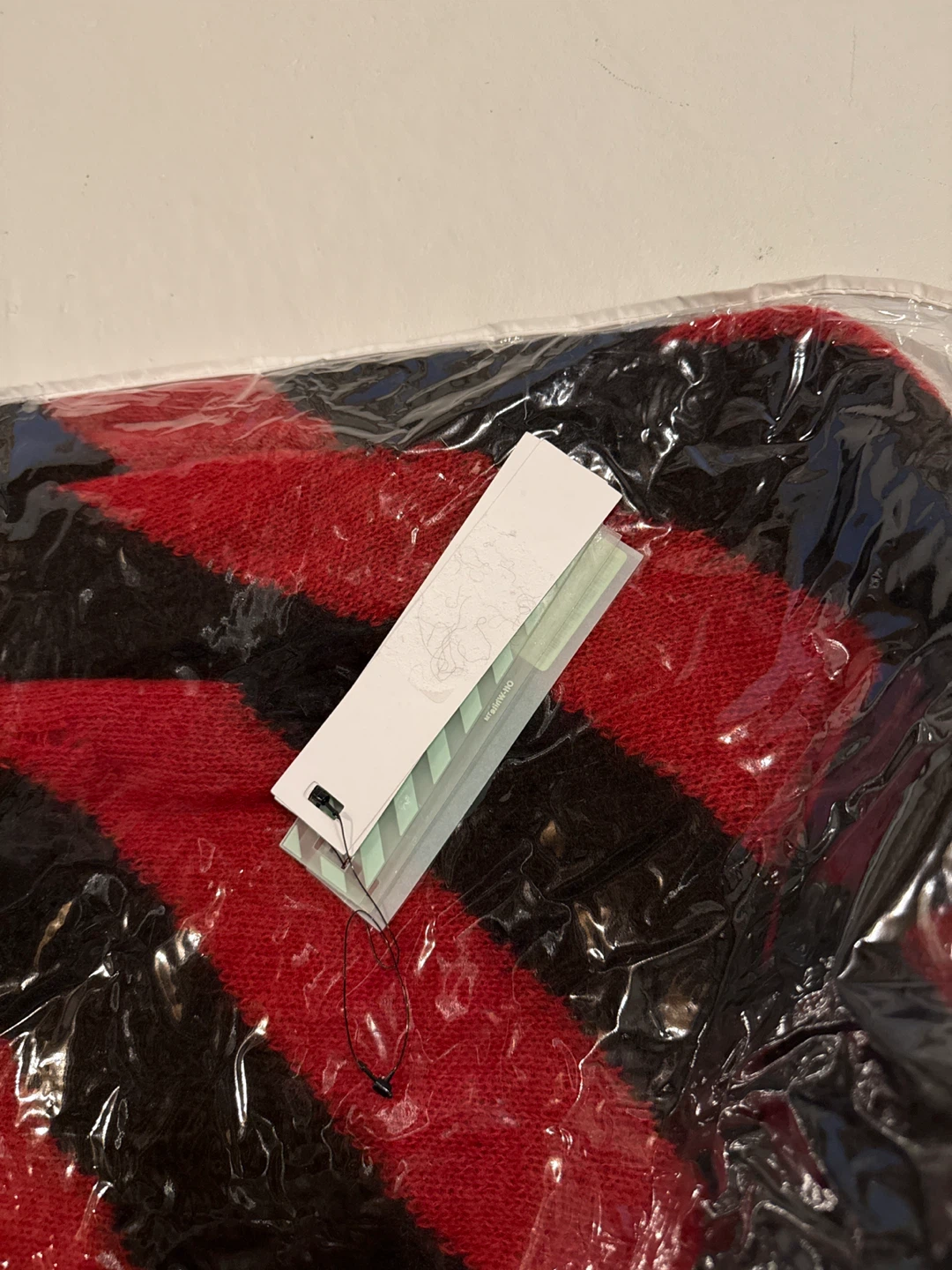 Off-White Diagonal Stripe Knit Sweater - photo 5