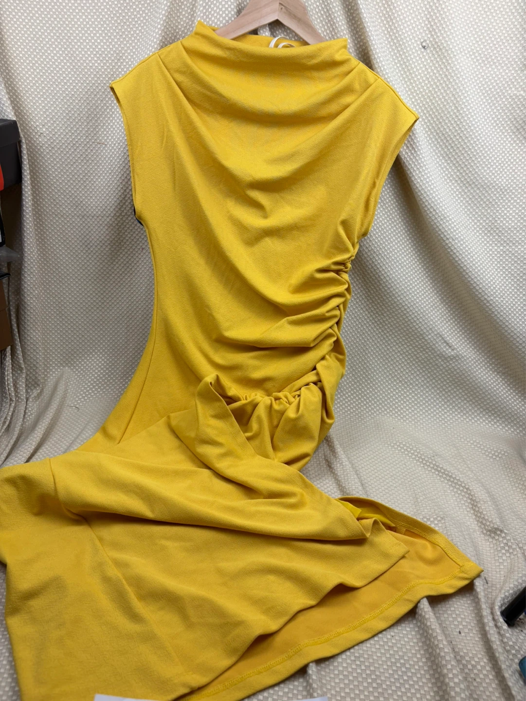 Anthropologie THE MAYA COWL-NECK DRESS  M 54” Long 13 Wide - photo 2