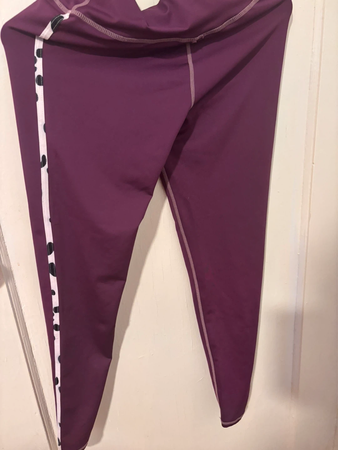 Purple Cropped Athletic Top & Leggings Set - photo 5