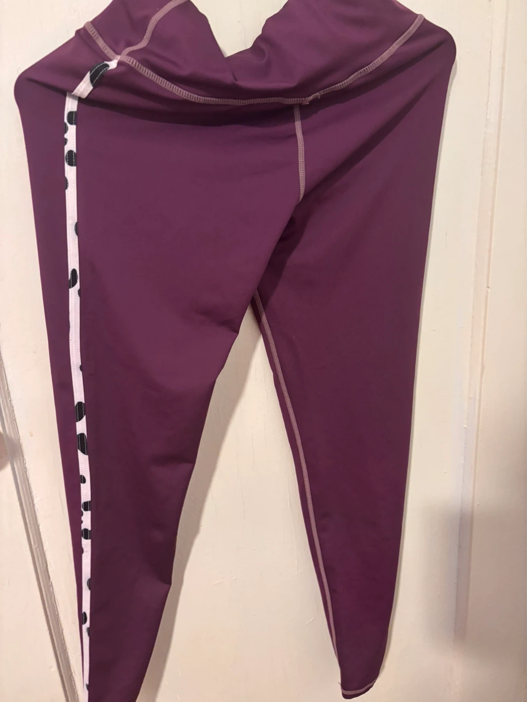 Purple Cropped Athletic Top & Leggings Set - photo 3