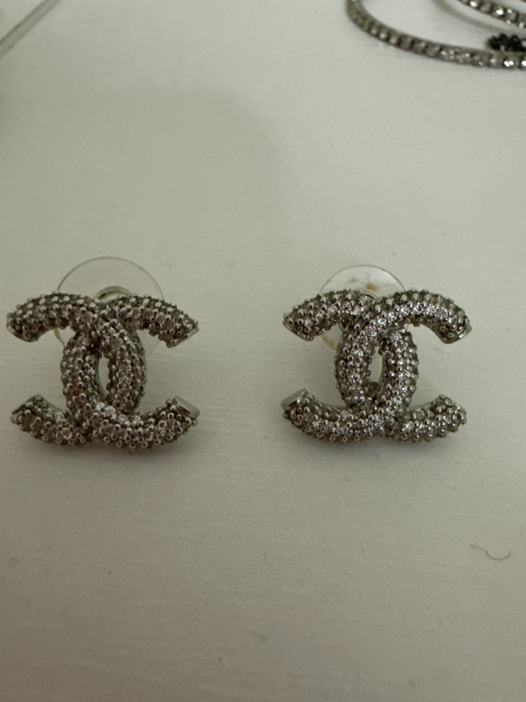 Chanel CC Stud Earrings