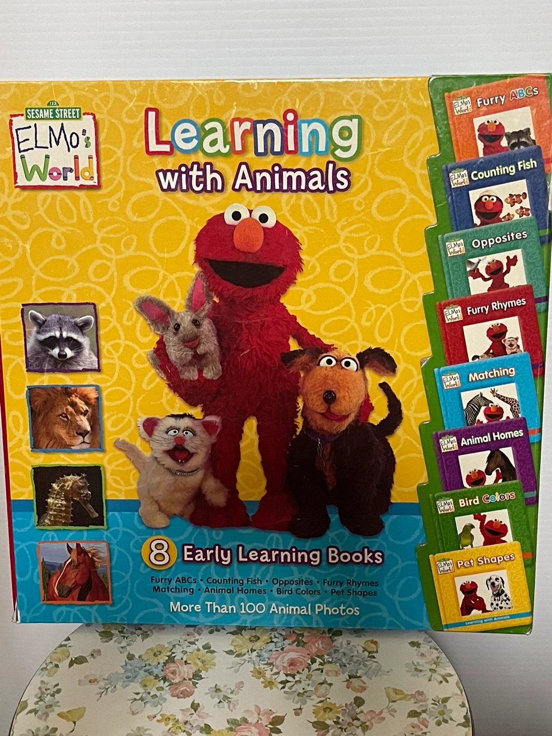 Sesame Street Elmo's World Learning with Animals 8 Book Set