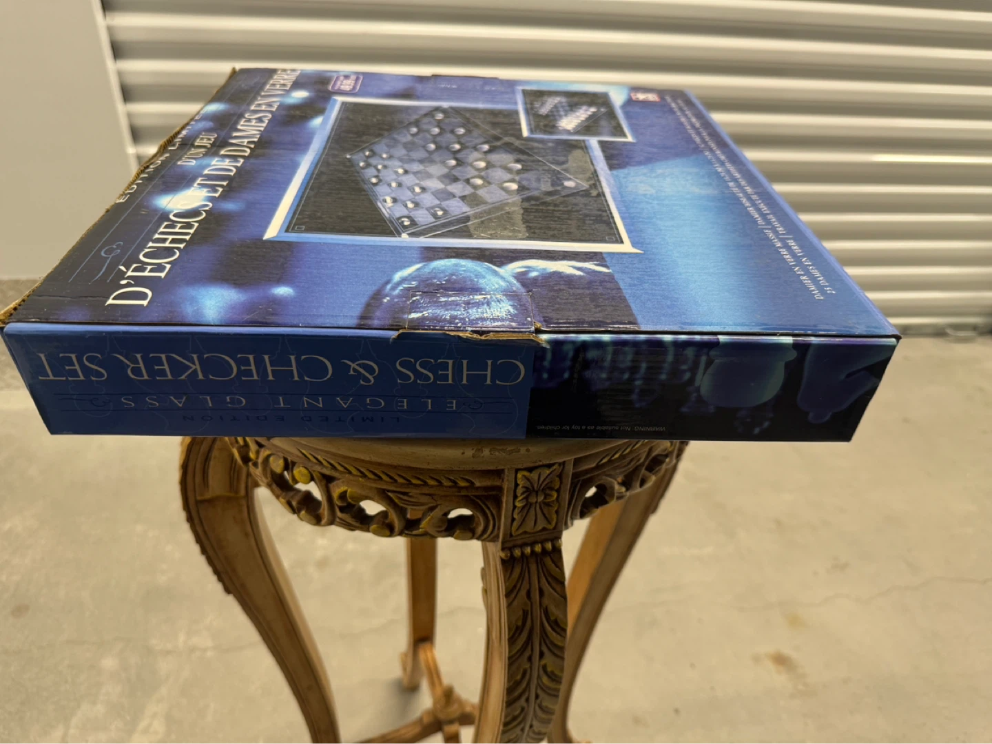 Elegant Glass Chess & Checker Set - photo 2