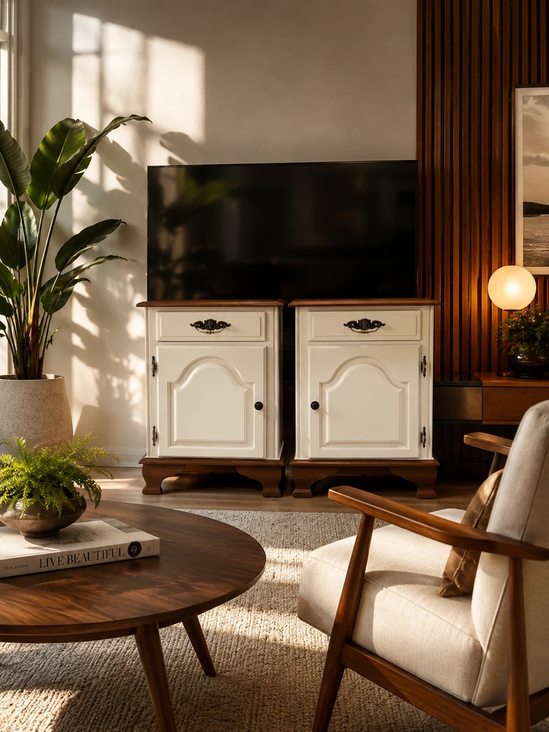Set of Beautiful Solid Wood Nightstands - photo 2