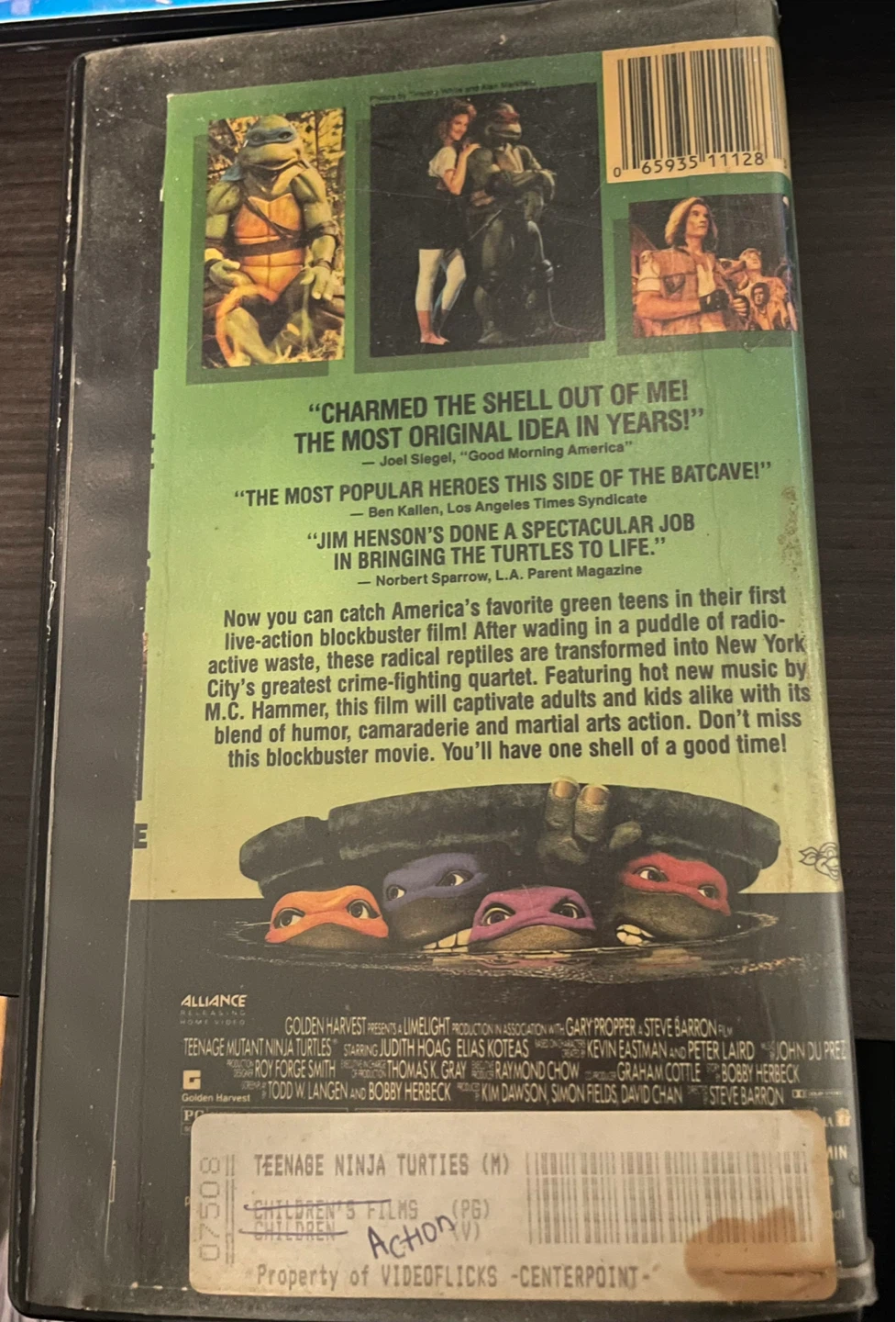 Teenage Mutant Ninja Turtles: The Movie VHS - photo 3